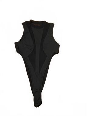 SHEIN Black Sleeveless Bodysuit Size XS US 2